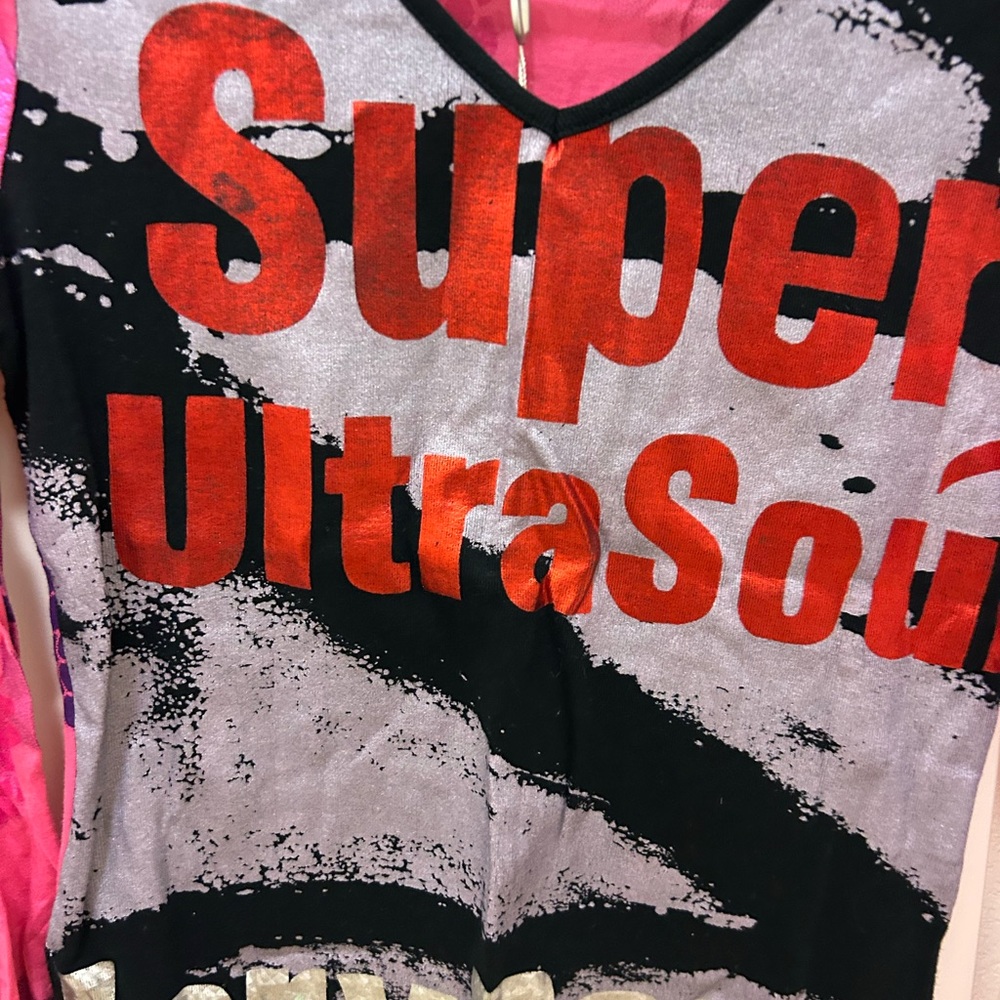 Vintage custo Barcelona very pop Graphic design top Y2K size 3 New